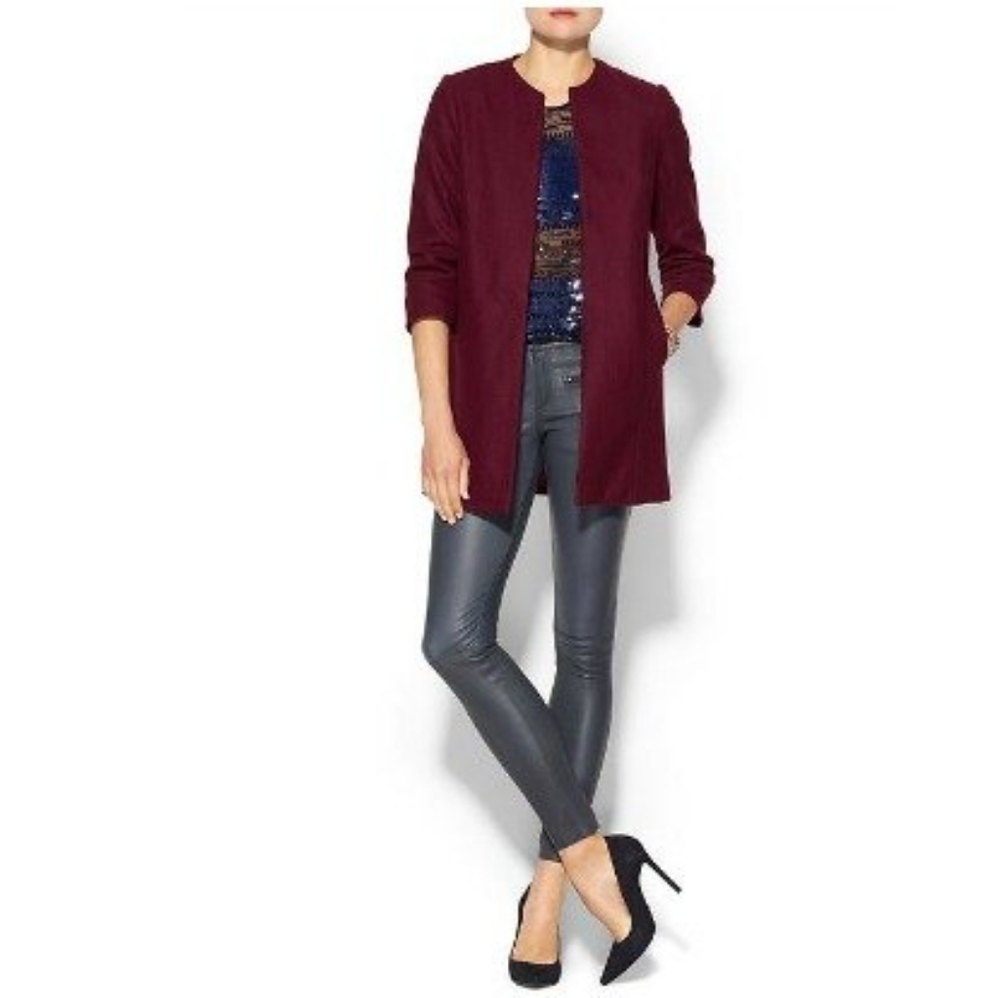 Open Collarless Jacket